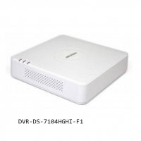 Записващо устройство DVR-DS-7104HGHI-F1 за 4 камери 100/25 кадъра LAN, снимка 1 - Други - 24728892