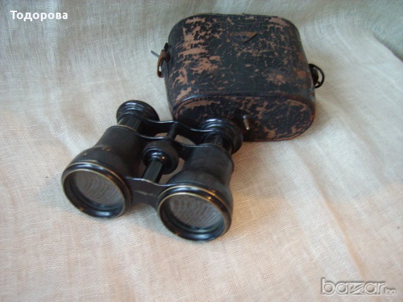 Старинен военен бинокъл, снимка 1