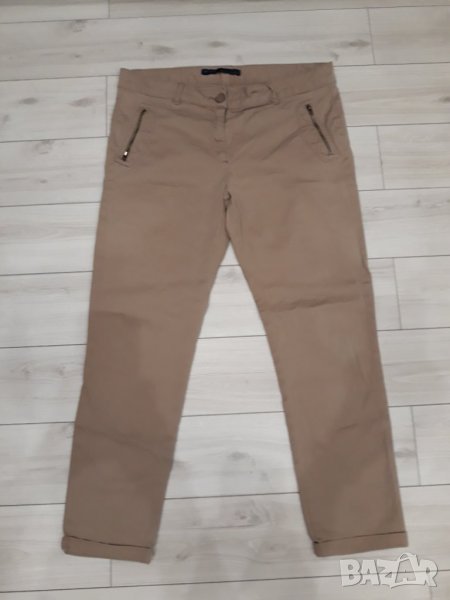 Мъжки бежов панталон Zara с ципове на джобовете, снимка 1