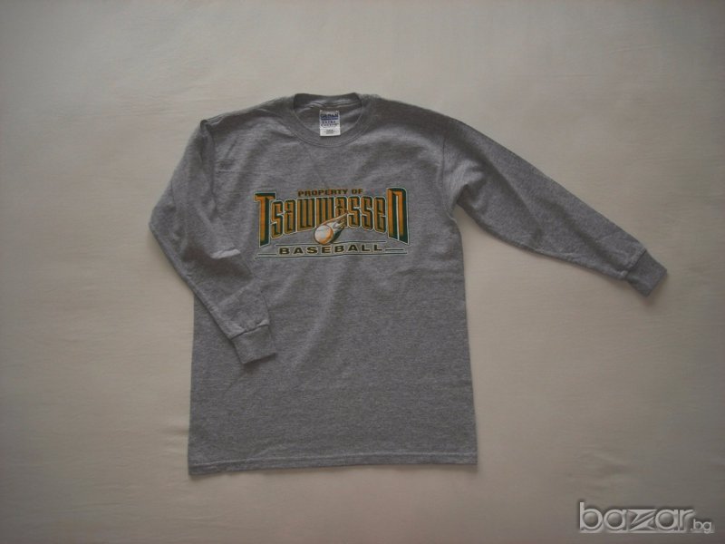 Gildan, сива тениска за момче, 158 см. , снимка 1