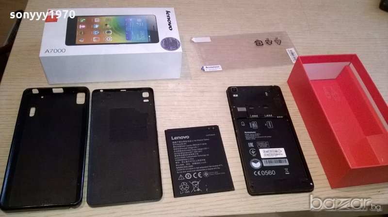 lenovo a7000 комплект-спукано стъкло, снимка 1