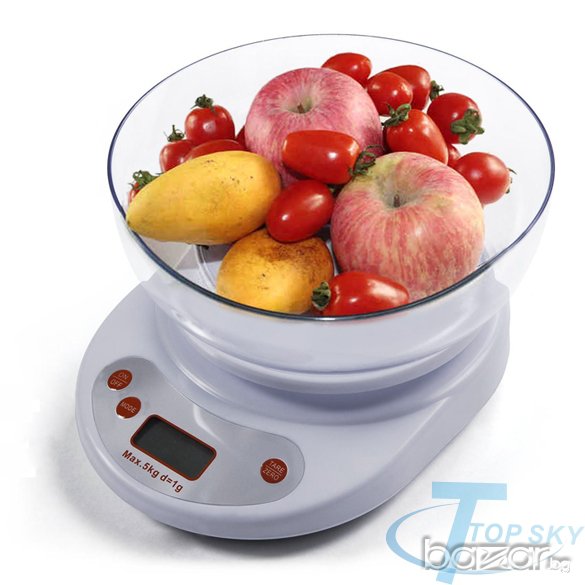 Прецизна електронна кухненска везна с купа, снимка 1