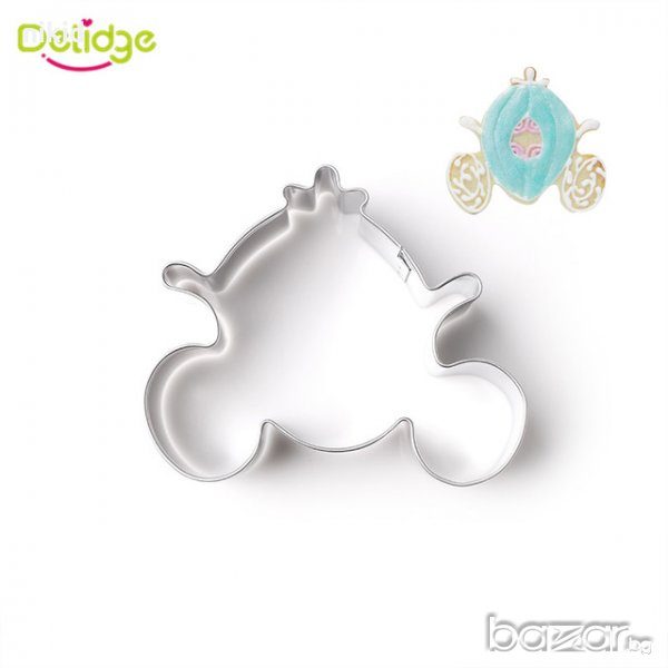 Каляска метална форма резец за сладки бисквитки бисквити  фондан, снимка 1