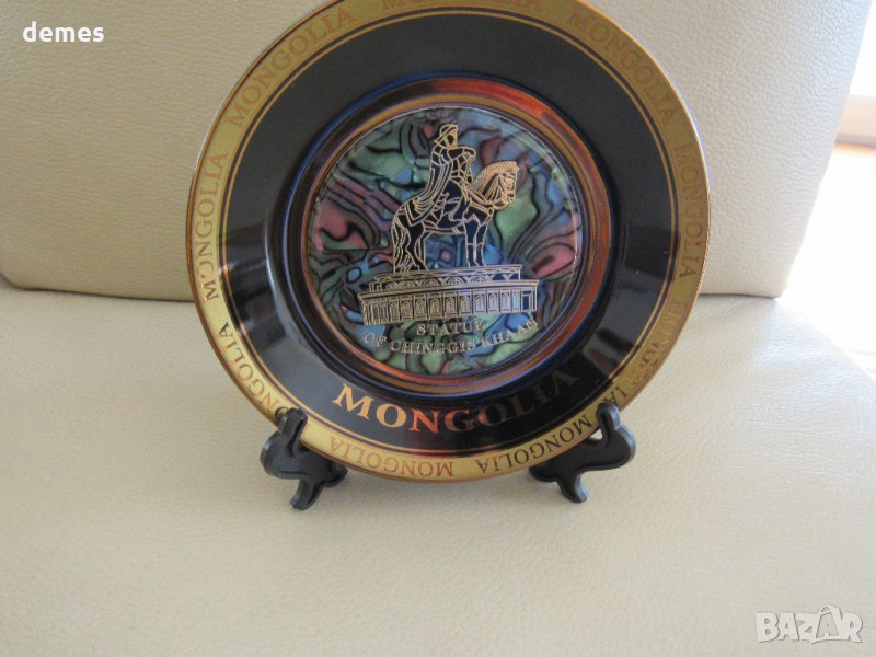  Декоративна чиния от Монголия, снимка 1