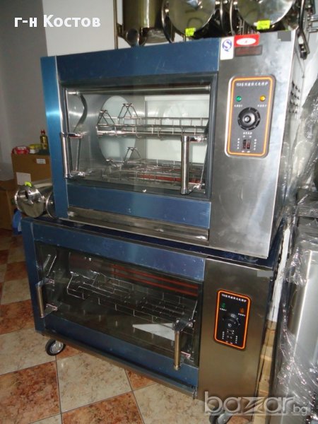 1.Грилове за пилета на ток Нови  Мощност: 6 KW, 220-240 V със кошници за 14бр.-пилета във кошниците , снимка 1