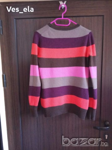цветна блуза плетиво М размер, снимка 2 - Блузи с дълъг ръкав и пуловери - 19748607