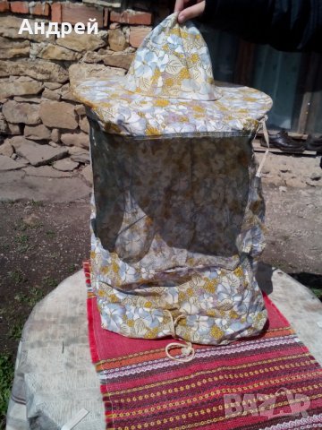 Стара пчеларска предпазна шапка, снимка 1 - Антикварни и старинни предмети - 25089228