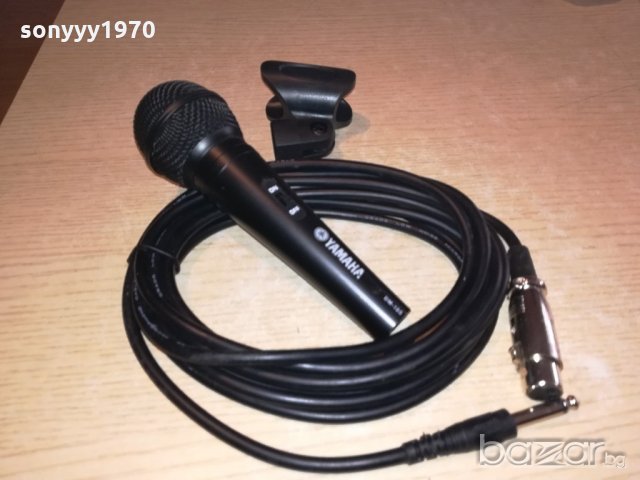 yamaha-profi mic+кабел+държач-внос швеицария, снимка 4 - Ресийвъри, усилватели, смесителни пултове - 20318101