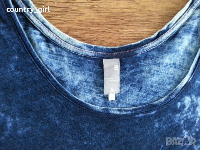 g-star dye rt - страхотна дамска тениска, снимка 4 - Тениски - 21523831