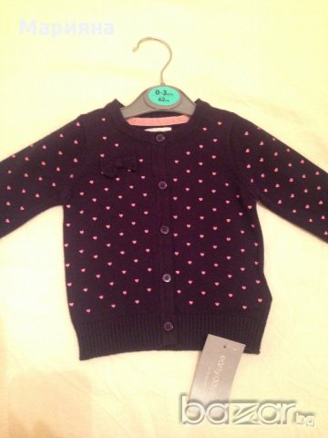 жилетка за момиче 0-3мес.