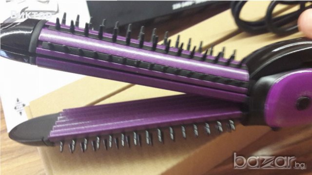 Преса, четка и преса за къдрици. Уред за стилизилране на коса от Telefunken 3 in 1, снимка 5 - Преси за коса - 20630064