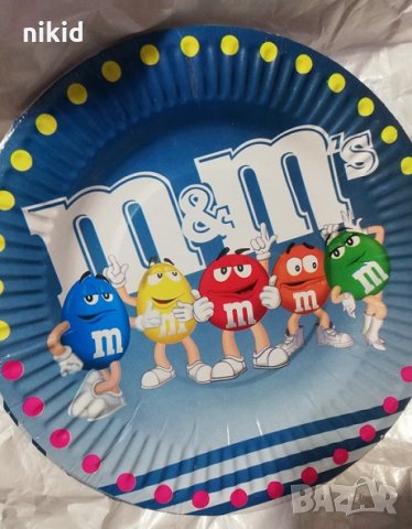 бонбонки M&M's 10 бр парти чинии чинийки, снимка 1 - Чинии - 25638551