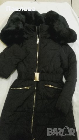 Дълго шушляково яке с топла подплата, снимка 9 - Якета - 22325340
