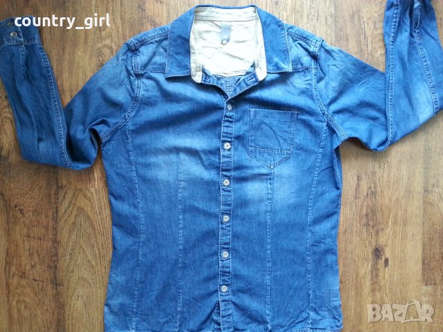 g-star tailor straight shirt women - страхотна дамска дънкена риза, снимка 3 - Ризи - 23588074