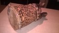 Африканска тарамбука с кожа от антилопа-33х17см-внос швеицария, снимка 8