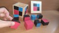  Montessori Binomial Cube Монтесори Биномно Магическо Кубче дървени играчки, снимка 4