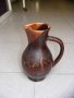 Стара ръчно изработена керамична кана/ ваза, снимка 2