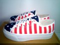 SCHUH маркови кецове Дизайн американско знаме, снимка 2