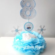 украса за маса Леденото Кралство  годинките на рожденичката, снимка 1 - Други - 13345479