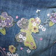Next дънков сукман цветя и пеперуди (6-7 г), снимка 7 - Детски панталони и дънки - 17999884