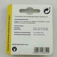 PROXXON режещи дискове диаметър 22 мм, 10 бр., нови, внос от Германия, снимка 3 - Други инструменти - 25450182