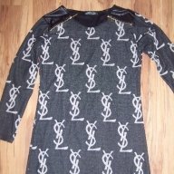дамска блузка-туника с кожени ръкави-размер- Л - Хл, снимка 8 - Туники - 10038488
