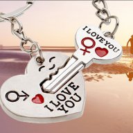 Подарък за Свети Валентин - Ключодържател - Сърце и ключ, снимка 2 - Романтични подаръци - 17101279