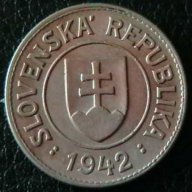 1 крона 1942, Словакия, снимка 2 - Нумизматика и бонистика - 10031298