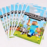 Minecraft Майнкрафт 10 бр торбички за сладки подарък рожден ден парти, снимка 1 - Други - 24672153