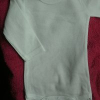 ПОСЛЕДНИ БРОЙКИ! Бебешки бодита е с дълъг ръкав в бял цвят - рипс, снимка 2 - Бодита за бебе - 23944803