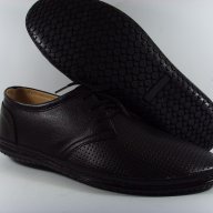 Обувки мъжки от естествена кожа-0601щ-син, черен, снимка 6 - Официални обувки - 14255013