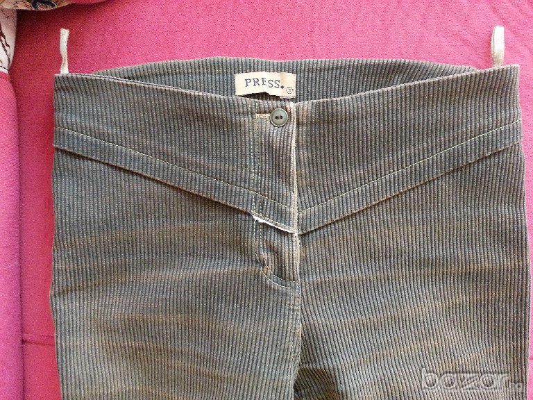 Дамски еластичен панталон - рипсено кадифе, снимка 1