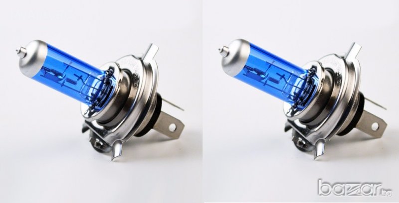 2 бр. автомобилни крушки 12V 55W H4 крушки за кола Xenon, снимка 1
