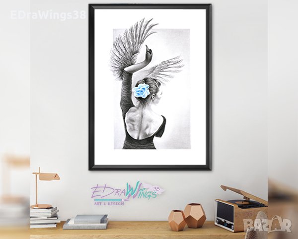 Картина Арт принт "Лебед", снимка 1