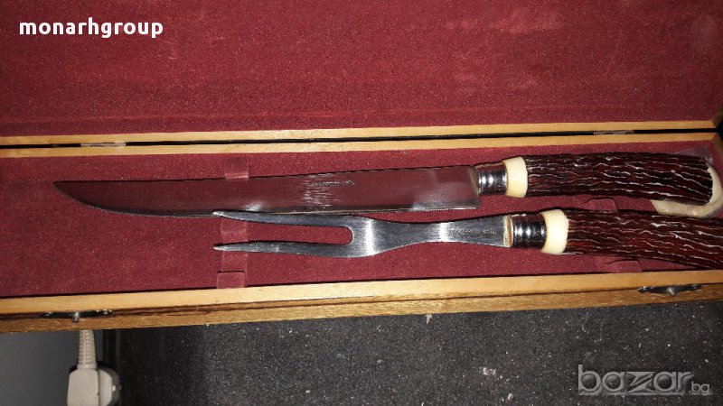 Ръчно изработени нож и вилица, снимка 1