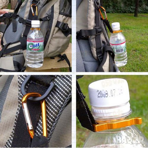 🍾🎒 Държач за шише на раница(закача се на раницата Ви), снимка 1