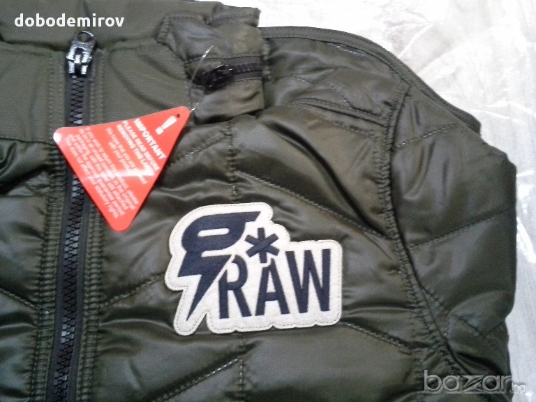 Ново мъжко яке G-Star Raw Copper Quilted Overshirt In Myrow Nylon Forest Night  оригинал, снимка 1