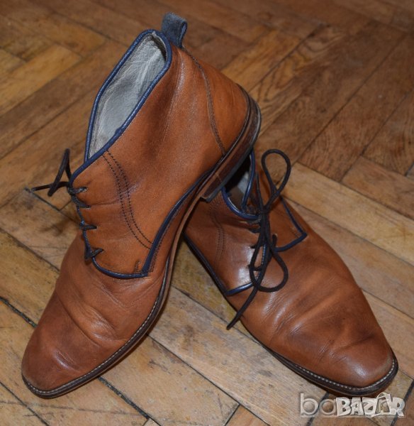 Jones BootMaker мъжки кожени обувки кафеви естествена кожа , снимка 1