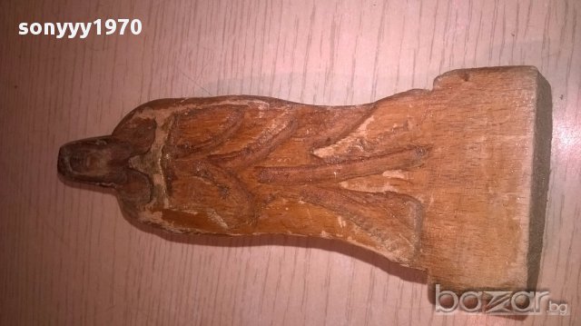 Фигура-дърворезба 17/5/4см-внос швеицария, снимка 3 - Антикварни и старинни предмети - 16379395