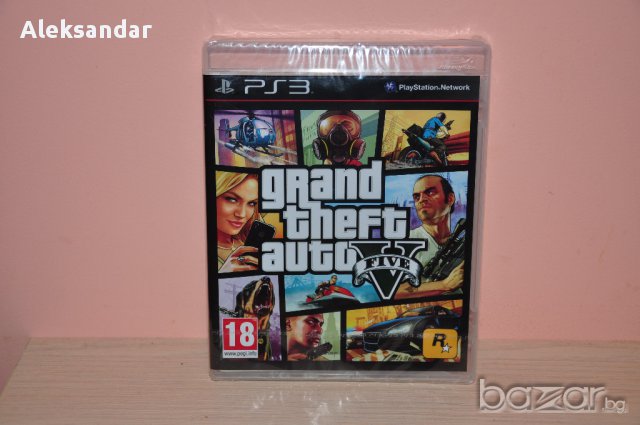 Нова ps3 GTA 5,Grand Theft auto 5,пс3, снимка 1 - Игри за PlayStation - 14308583