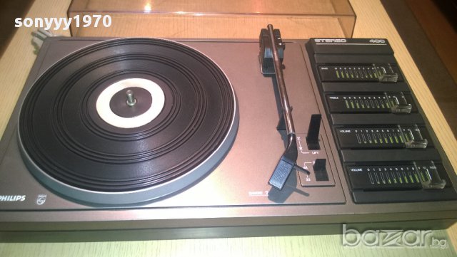 philips stereo 400-грамофон с усилвател-внос швеицария, снимка 1 - Грамофони - 9017915