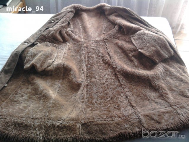 Нов дамски дълъг кожух от естествена кожа , снимка 3 - Палта, манта - 12748145