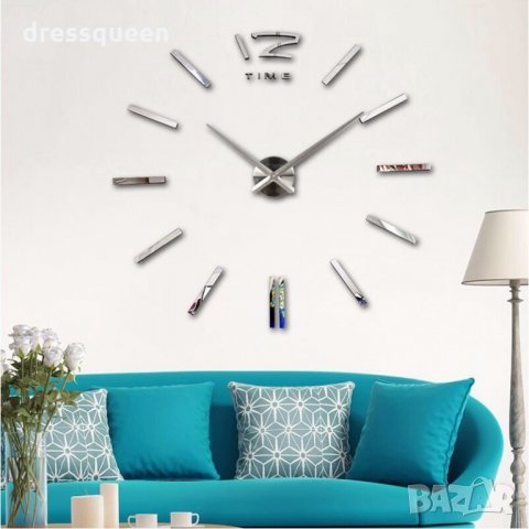 4203 Самозалепващ 3D стена часовник, снимка 8 - Други - 25072691