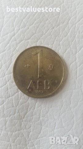 Монета 1 Лев 1992г.