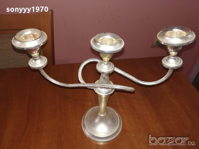красив и стилен свещник за 3 свещи-внос швеицария, снимка 11 - Колекции - 20709081