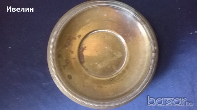 посребрена месингова чинийка, снимка 2 - Антикварни и старинни предмети - 20964974