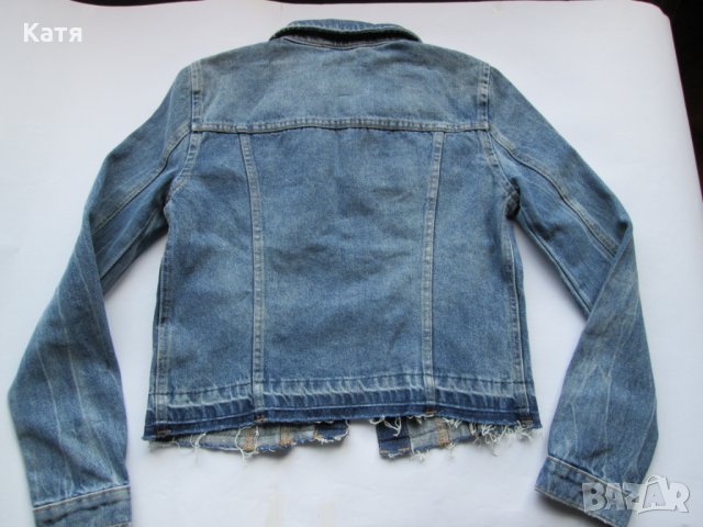 Дънково яке Tom Taylor деконструктоирано ново, снимка 2 - Якета - 25382035