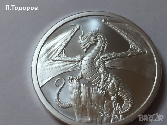 1 oz Сребро Уелски дракон, снимка 4 - Нумизматика и бонистика - 24904771
