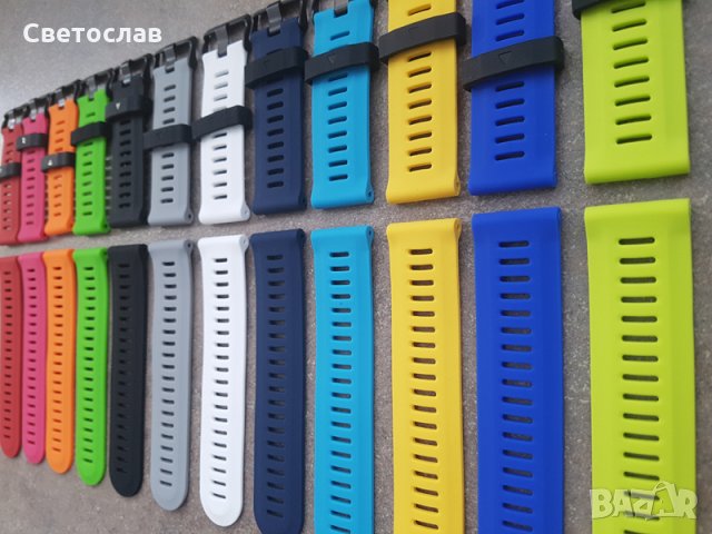 26мм Garmin Fenix 1/2/3/3 HR Fenix 5X, силиконови каишки, каишка, снимка 4 - Каишки за часовници - 22821084