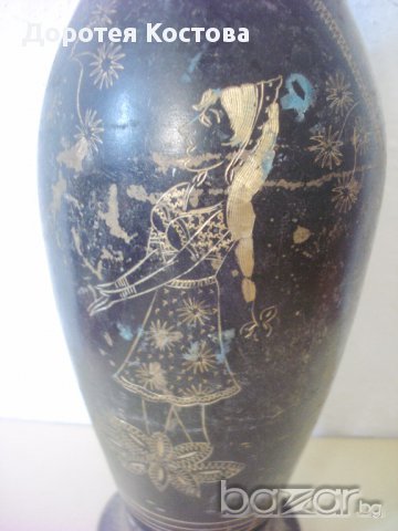 Стара бронзова ваза 2, снимка 4 - Антикварни и старинни предмети - 14786243
